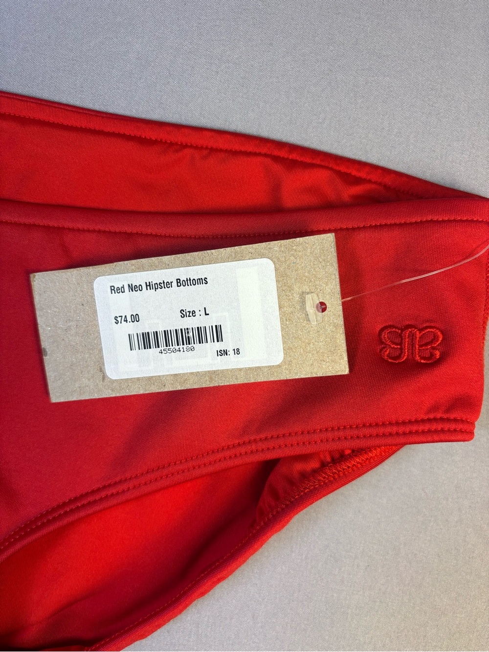 NWT Albion Fit Swim Red Crush Bottoms Size Large - Picture 5 of 6